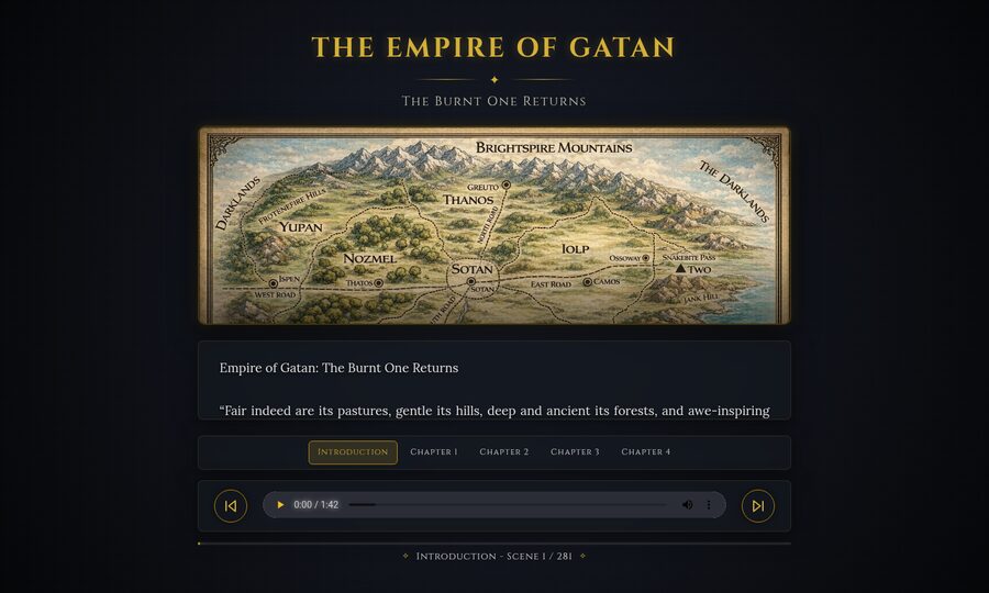 The Empire of Gatan — storyboard of the first Fantasy Crux campaign